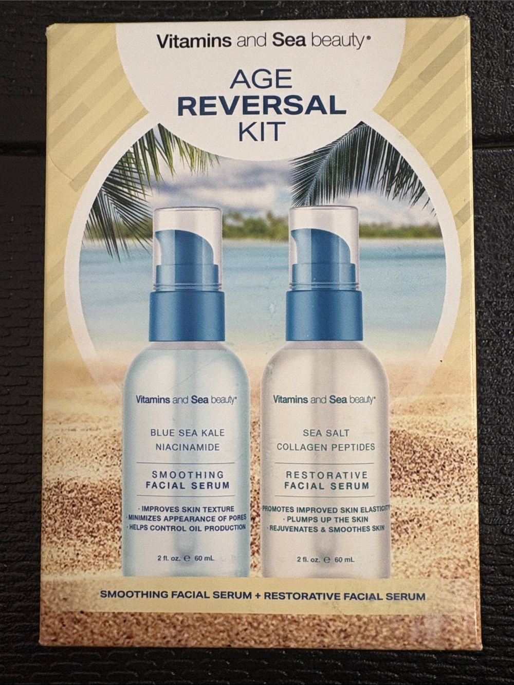 Vitamins and Sea Beauty Age Reversal Kit – Blue & White Facial Serums